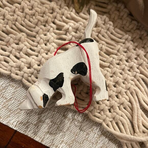 Vintage wood dog Christmas ornament artist collection - Picture 1 of 12